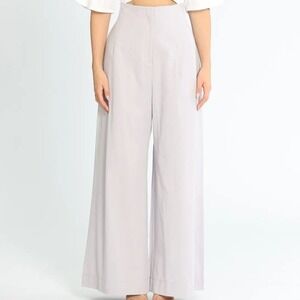 ALEMAIS Size 6 Quiet Luxury Old Money Elle Corset Wide Leg Pant Lilac